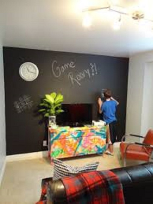 kids chalk wall